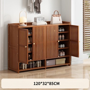 Nuevo y Popular Armario para Zapatos de Bambú, Plegable, Moderno, para la Entrada, Sala de Estar o Apartamento, con Estantes Ajustables Grandes - Product Image 4