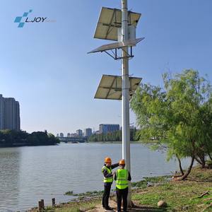 LJOY 1200W Sistema <span class=keywords><strong>de</strong></span> monitoreo al aire libre con energía solar 100Ah <span class=keywords><strong>Gel</strong></span>/Batería Lifepo4 Cámara impermeable 100% Energía solar eficiente - Product Image 2