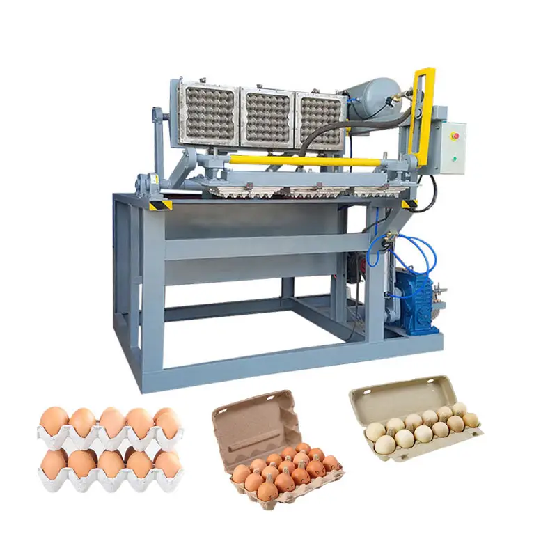 कम निवेश तेज गति 7000pcs अंडे की ट्रे निर्माता मशीन बनाने अंडे की बक्से