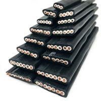 CE-Standard 300/500V TVVB Flaches Flexibles Aufzugskabel H05VVH6-F/H07VVH6-F 24*0,75mm²