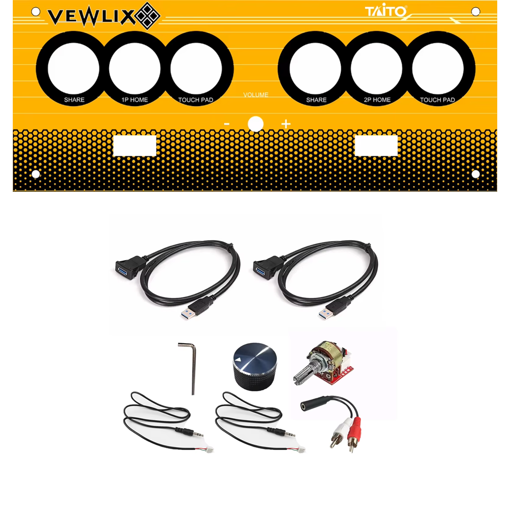 Vewlix Chewlix Extended Sub Panel - DIY Arcade Customization