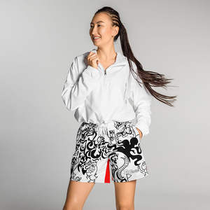 Shorts de sport longs unisexes IW Comics Designer Cartoon Art pour hommes et femmes - Product Image 1