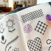 Livre d'instructions de broderie manuelle JP : Kit de broderie DIY fait main