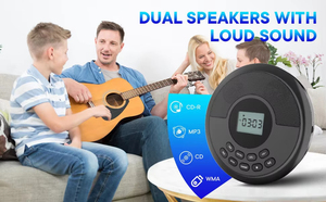 Lecteur CD portable anti-skip personnalisé en usine avec haut-parleur intégré, écran LCD, télécommande, Bluetooth, USB, MP3 – Cadeau audio idéal pour anniversaire ou étudiant - Product Image 5