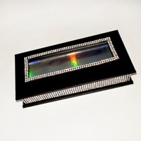 Nouvelle Arrivée : Boîte d'emballage pour faux cils en strass avec étui pour faux cils à étiquette privée, personnalisable avec logo, pour cils à strass