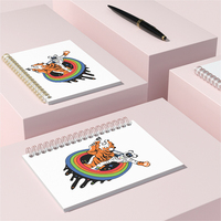 Carnet à Sublimation personnalisé A4 A5 A6, carnet à couverture vierge à transfert thermique lié par fil en spirale