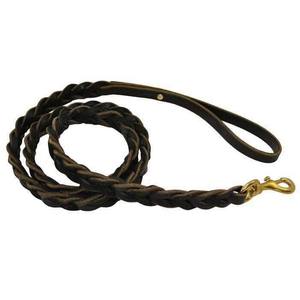 Laisse en cuir pur pour chiens-6Ft - Product Image 1