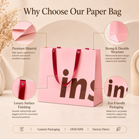 Maßgefertigte Luxus-Papiertaschen in Braun mit Logo und Band für Boutiquen, Schmuck und den Bekleidungshandel