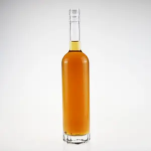Hot new unique shape spirit glass bottle made in china 500ml glass factory 