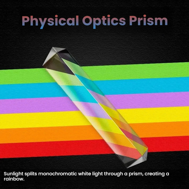 Triangular Prism Optical Glass Rainbow Student Physics Experiment ...
