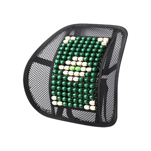 Lumbar Support Cushion Emerald Green Mesh Massage <b>Backrest</b> For Car Office Summer Use - Product Image 1