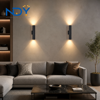 Applique murale LED moderne cylindrique bidirectionnelle pour salon, chambre, hôtel, couloir, escalier, décoration intérieure