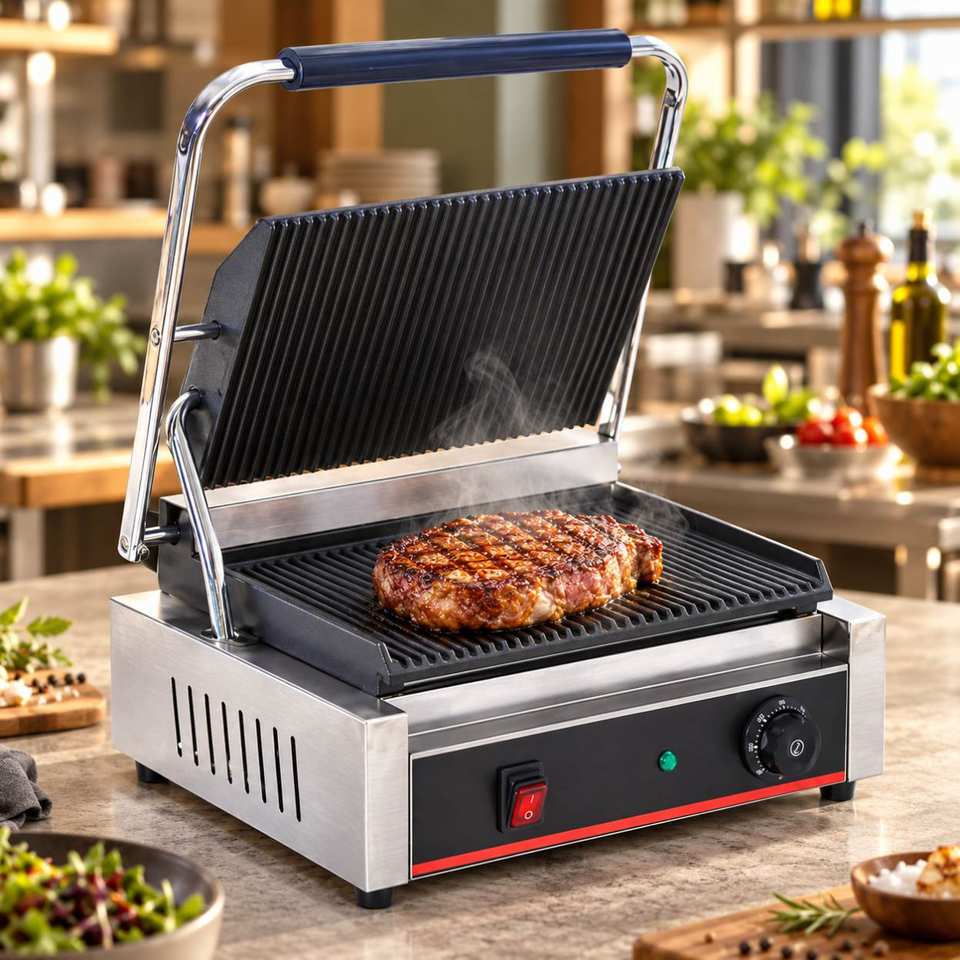 Electric 110V 220V UFO Hamburger Maker Sandwich Press Round Burger ...