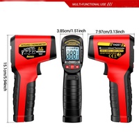 Thermomètres infrarouges laser haute température (-50~400°C) pour barbecue, four et industrie