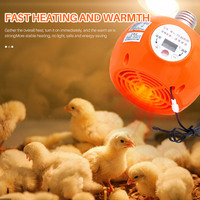 Température réglable lumière chaude volaille poussins couvaison lampe chauffante Pet Reptile lampe chauffante avec support de lampe E27