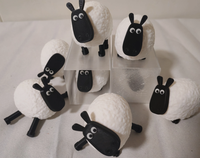 Modèle d'ornement de chèvre articulé imprimable en 3D, imprimé en PLA, personnalisable et disponible à l'achat en gros, jouet articulé imprimé en 3D