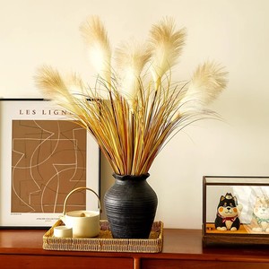 Fleurs artificielles d'herbe de la pampa, style moderne, en plastique mélangé, pour décorations de maison et de mariage - Product Image 2