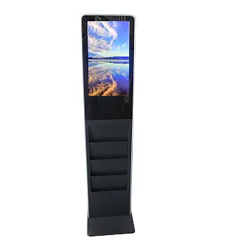 21.5 inch kim loại LCD Máy nghe nhạc quảng cáo loại Tạp Chí kỹ thuật số biển TOPE tầng & treo tường hiển thị trong nhà 1 năm bảo hành