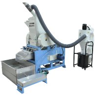 SHINHO Automatischer Schrott zer kleinerer Mini Wire Recycling Wasser Auto Granulator Gebraucht Kleine Anlage Reines Kupfer Granulat Typ Kabel