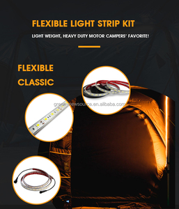 Kit di Illuminazione per Tende da Sole a 3 Strisce Tricolore con <span class=keywords><strong>LED</strong></span> Epistar, Grado di Protezione IP68, Telecomando, Materiale PVC per Tende da Sole a 180-270 Gradi e Uso Paesaggistico - Product Image 6