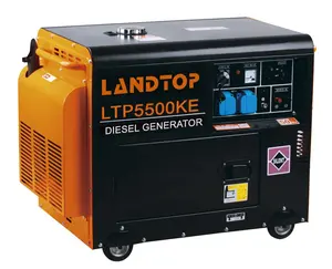LANDTOP 3kva 5kva 6kva 7kva 8kva 10kva tragbarer leiser Dieselgenerator 10kw 12kw 15kw schalldichter 220v-Dieselgenerator für den heimgebrauch