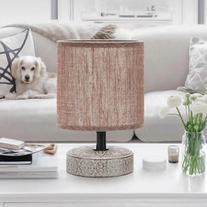 Lampe de table en céramique 1xe14, ip20, couleur marron, idéale pour la décoration intérieure et l'ambiance. - Product Image 2