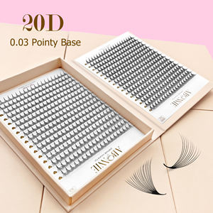Abonnie 0.05 Mink Long Stem Pre Made Lash Fans <span class=keywords><strong>10D</strong></span> 12D Pré-fabriqués Extensions de <span class=keywords><strong>cils</strong></span> en éventail 8D Base pointue Pré-fabriqués Volume Fans - Product Image 1