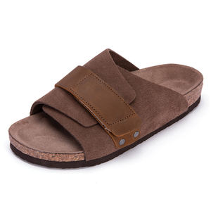 Cómodos zuecos de gamuza para hombres y mujeres, zapatillas superiores de cuero para cama de pie de corcho, sandalias deportivas para exteriores, zapatos deportivos de diseño personalizado - Product Image 4