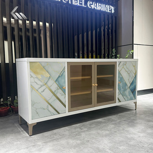 Gabinete creativo de estilo de contenedor Industrial para el hogar, sala de estar, <span class=keywords><strong>bar</strong></span>, muebles, gabinete de <span class=keywords><strong>TV</strong></span>, gabinete de almacenamiento de hierro forjado - Product Image 2