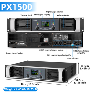 <span class=keywords><strong>Amplificatore</strong></span> di Potenza Digitale Professionale GF5 400W/600W/1000W/1500W a 2/4 Canali per Apparecchiature Audio da Palco/Amplificatori/Altoparlanti - Product Image 4