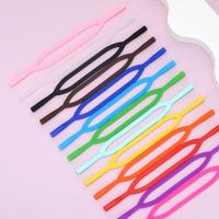 Sangle de maintien antidérapante et anti-chute pour lunettes de sport à motif géométrique, crochets d'oreille en silicone, bande de rétention pour enfants, support d'oreille pour le basketball