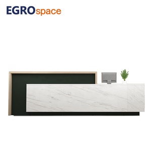 ERGOspace gaya Modern orang putih Alat hitung Kecantikan bahan kayu desain standar meja Penerimaan - Product Image 5