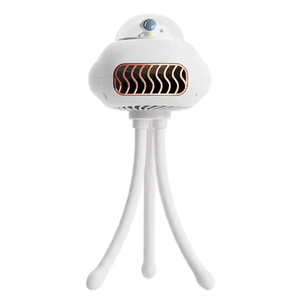 Ventilatore Portatile LED Ricaricabile con Design Carino, Mini Ventilatore per Aromaterapia e Passeggino, Multifunzione con Supporto per Telefono - Product Image 3