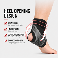 Tobillera Deportiva Profesional para Prevenir Esguinces, Soporte para Fitness al Aire Libre, Baloncesto, Correr, Manga Fija para el Pie de Fibra de Poliéster