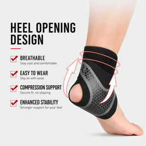 <span class=keywords><strong>Tobillera</strong></span> Deportiva Profesional para Prevenir Esguinces, Soporte para Fitness al Aire Libre, Baloncesto, Correr, Manga Fija para el Pie de Fibra de Poliéster - Product Image 2