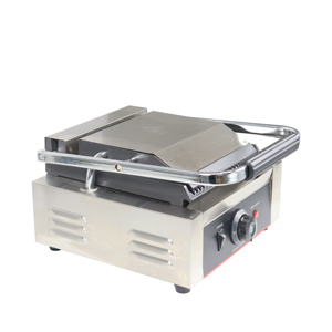 Prensa Eléctrica Comercial de Acero Inoxidable para Sándwiches y Parrilla de Contacto para BBQ, con Superficie Totalmente Acanalada, Ideal para Cocinas y Restaurantes - ¡Oferta Especial! - Product Image 4