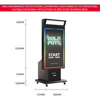 Mirror Photo Booth Multi-dispositivo Soporte coreano Photobooth Logo Software y kits personalizados Máquina Expendedora de fotografía