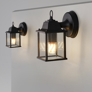 โคมไฟเหล็กกันน้ำกลางแจ้งสไตล์นอร์ดิกที่ทันสมัยตัวเครื่องพร้อมไฟติดผนังพลังงานแสงอาทิตย์สำหรับสวนและประตู - Product Image 2