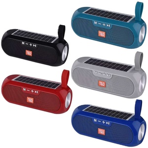 Nhà Máy Giá TG182 Xách Tay Năng Lượng Mặt Trời Powered Sạc Không Dây BT Loa Stereo Music Player Ngoài Trời Bên Loa Siêu Trầm - Product Image 5