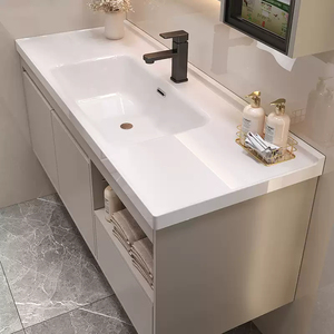 Cash modern bathroom cabinet smart storage <b>mirror</b> cabinet <b>white</b> countertop washbasin hanging cabinet - Product Image 2