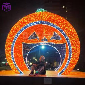 Arco de Bolas Personalizable con Luces LED Decorativas para Exteriores con Motivos Navideños para Navidad, Halloween y Celebraciones de Boda - Product Image 3
