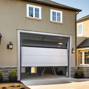 Portes <span class=keywords><strong>de</strong></span> <span class=keywords><strong>garage</strong></span> commerciales modernes américaines à panneaux isolés avec fenêtres, portes <span class=keywords><strong>de</strong></span> <span class=keywords><strong>garage</strong></span> automatiques à bascule - Product Image 3