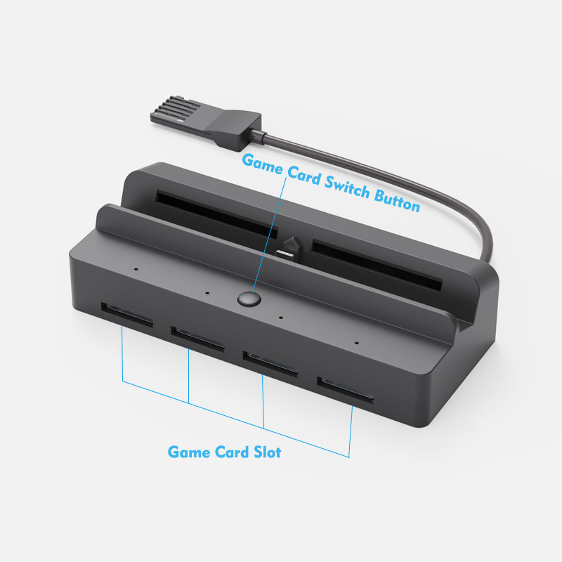 Switch Game Card Reader - Justlink Charging Stand for Nintendo Switch