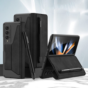 Le plus populaire Offre Spéciale de haute qualité étui en cuir fente pour stylo créatif Galaxy Z pli <span class=keywords><strong>4</strong></span> étui pour Galaxy Z pli <span class=keywords><strong>4</strong></span> étui pour Galaxy Z pli <span class=keywords><strong>4</strong></span> - Product Image 4