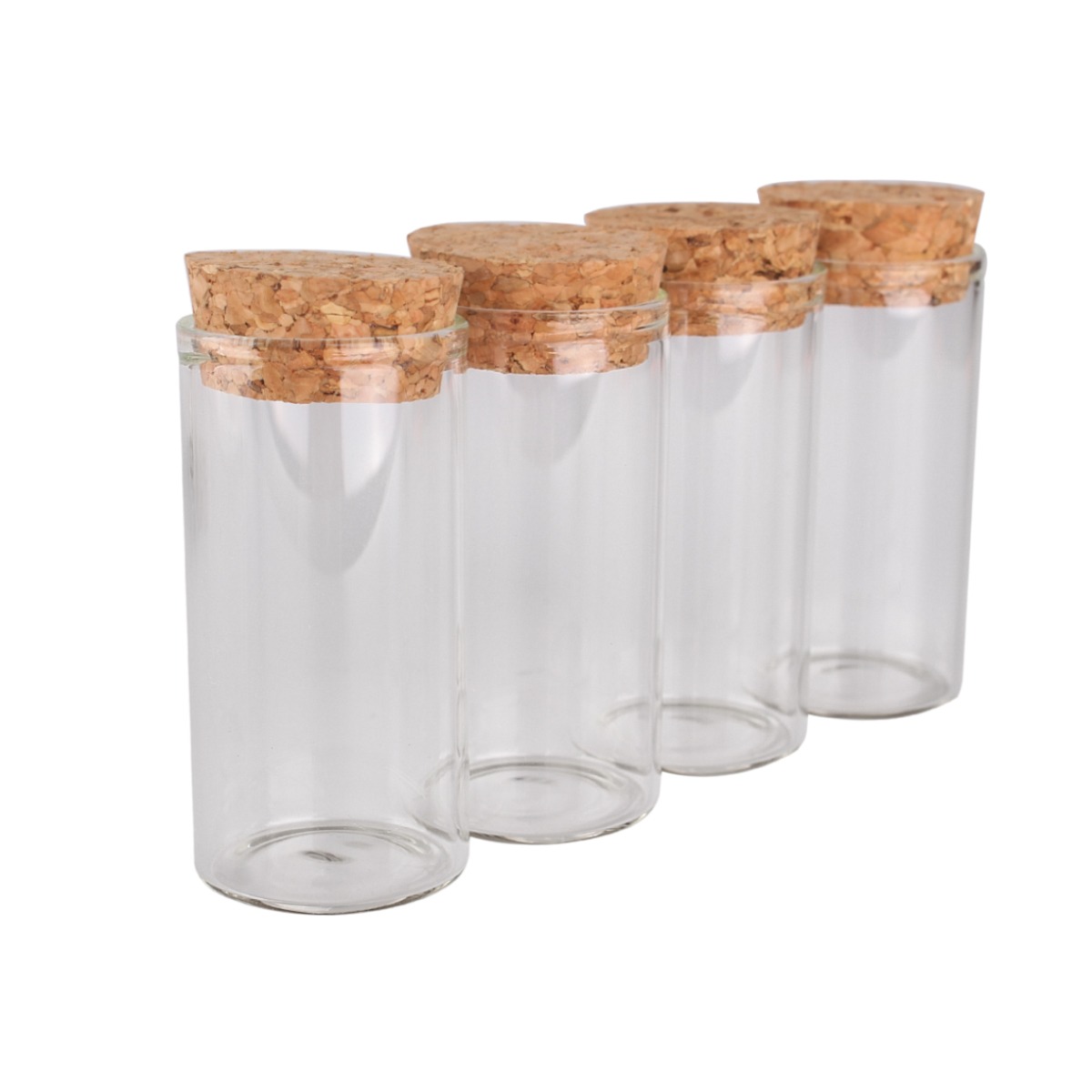 Пробирки стеклянные бутылки с пробковыми крышками