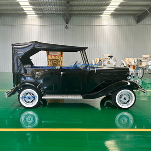 Voiture électrique rétro classique noire personnalisée en usine avec auvent noir, intérieur et couleur personnalisés, fabrication de qualité supérieure - Product Image 6