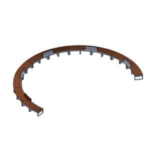 <span class=keywords><strong>Banc</strong></span> <span class=keywords><strong>de</strong></span> <span class=keywords><strong>parc</strong></span> extérieur fabriqué sur mesure pour l'entrée sur le campus universitaire, résistant aux intempéries et durable avec un <span class=keywords><strong>dessin</strong></span> CAO sur mesure - Product Image 6