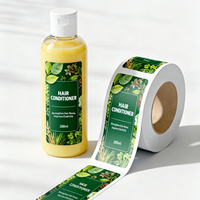 Étiquettes personnalisées pour bouteilles cosmétiques, autocollants imperméables en rouleau pour produits capillaires et corporels, marque de premier plan PT