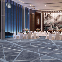 Tapis moderne de style commercial de luxe, imprimé jacquard floral, fabriqué à la machine, tufté, écologique, à poils longs, résistant à l'eau pour