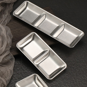 Juego de Platos Coreanos de Oro y Plata para Salsas y Condimentos, de Acero Inoxidable 1/2/3, para <span class=keywords><strong>Sushi</strong></span> - Product Image 6